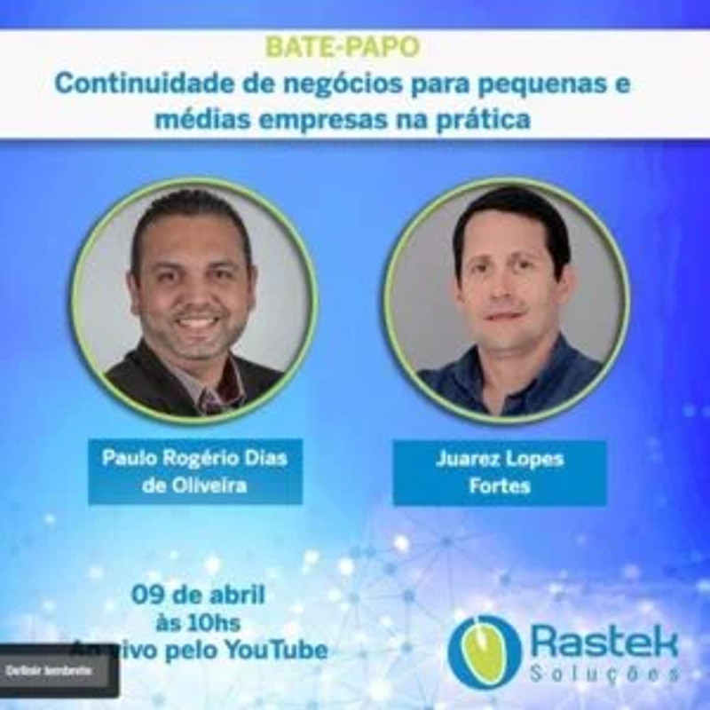Capa do webinar Continuidade de negócios