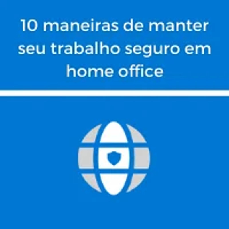 Capa do webinar Segurança em home office