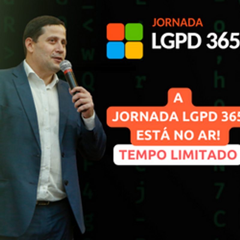 Capa do webinar Jornada LGPD 365