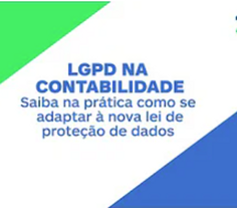 Capa do webinar LGPD na Contabilidade