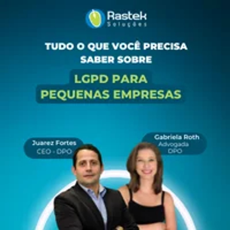 Capa do webinar LGPD para pequenas empresas