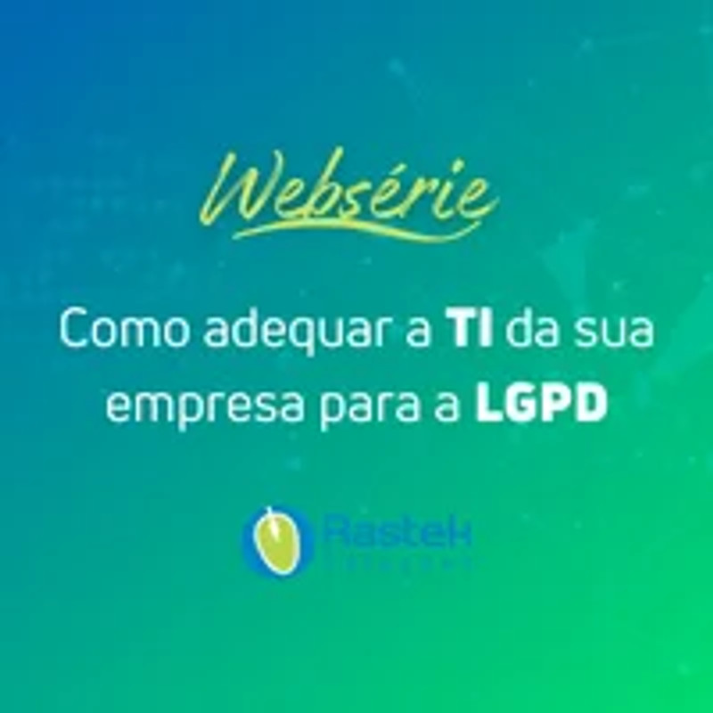 Capa do webinar Websérie LGPD na prática